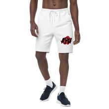 Load image into Gallery viewer, Hidden Men's fleece shorts- White