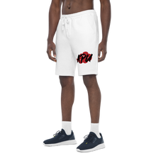 Load image into Gallery viewer, Hidden Men's fleece shorts- White
